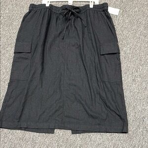 A New Day 2X Black Women's Skirt with pockets